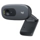 Веб-камера Logitech C270 (HD 720p/30fps, фокус постоянный, угол обзора 60°, кабель 1.5м) (арт. 960-000999, M/N: V-U0018) (Мятая упаковка)