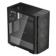 корпус Deepcool CK560 без БП, боковое окно (закаленное стекло), 3xARGB LED 120мм вентилятора спереди и 1x140мм вентилятор сзади, черный, ATX