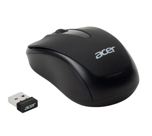Мышь компьютерная/ Беспроводная мышь Acer OMR133 оптическая (1000dpi) (2but) black Мышь компьютерная/ Беспроводная мышь Acer OMR133 оптическая (1000dpi) (2but) black