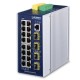 коммутатор/ PLANET IGS-6325-16T4S IP30 Industrial L3 16-Port 10/100/1000T + 4-port 1G/2.5G SFP Full Managed Switch (-40 to 75 C, dual redundant power input on 9~48VDC terminal block, 2*DI, 2*DO, ERPS Ring, 1588 PTP TC, Modbus TCP, Cybersecurity features,