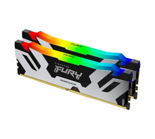 Память оперативная/ Kingston 96GB 6000MT/s DDR5 CL32 DIMM (Kit of 2) FURY Renegade RGB XMP Память оперативная/ Kingston 96GB 6000MT/s DDR5 CL32 DIMM (Kit of 2) FURY Renegade RGB XMP