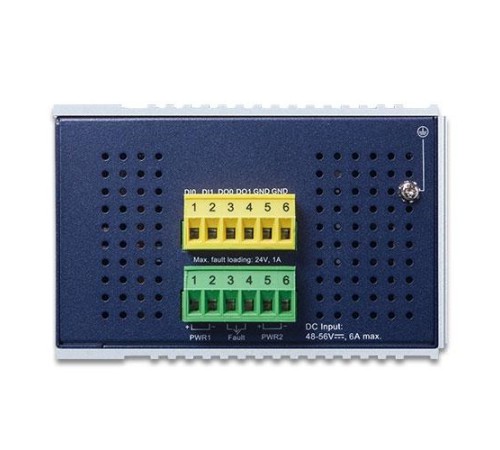 коммутатор/ PLANET IP30 Industrial L2+/L4 8-Port 1000T 802.3at PoE+ 2-port 100/1000X SFP + 2-port 10G SFP+ Full Managed Switch (-40 to 75 C, dual redundant power input on 48~56VDC terminal block, DIDO)
