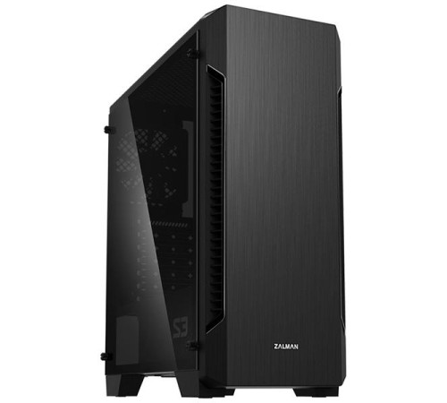 Корпус ZALMAN S3 TG, ATX, BLACK, TEMPERED GLASS WINDOW, 2x3.5", 2x2.5", 2xUSB2.0, 1xUSB3.0, FRONT 2x120mm (существенное повреждение коробки)