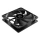 Вентилятор для корпуса ID-COOLING XF-120-K 120x120x25мм (60шт./кор, PWM, Low Noise, резиновые углы, 700-1800об/мин, черный)  BOX