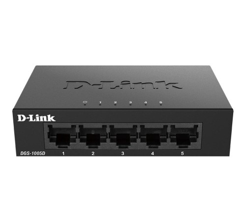 Коммутатор/ Unmanaged Switch 5x1000Base-T, metal case