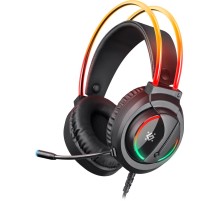Defender Игровая гарнитура Flame черный, RGB, провод 2 м