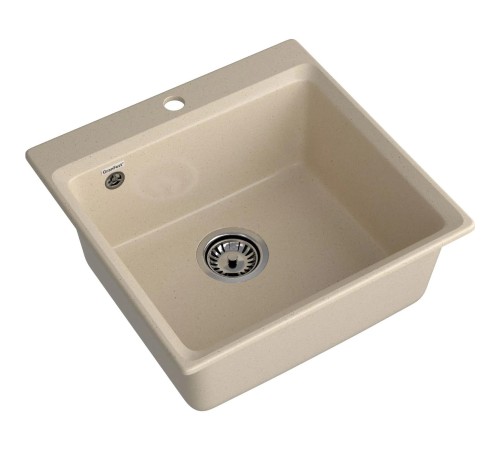 Кухонная мойка GRANFEST LV-510 cashmere 1 чаша 450*385*200, монтаж: врезной, материал: мрамор, цвет кашемир