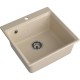 Кухонная мойка GRANFEST LV-510 cashmere 1 чаша 450*385*200, монтаж: врезной, материал: мрамор, цвет кашемир