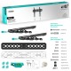 ONKRON кронштейн для телевизора 43"-85" наклонный, чёрный TM6