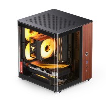 Корпус без блока питания/ Case JONSBO TK-0, Mini-Tower, no fans, 1xUSB-A 3.2 + 1xUSB-C 3.2, SFX PSU Support, mITX Black