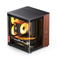 Корпус без блока питания/ Case JONSBO TK-0, Mini-Tower, no fans, 1xUSB-A 3.2 + 1xUSB-C 3.2, SFX PSU Support, mITX Black