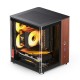 Корпус без блока питания/ Case JONSBO TK-0, Mini-Tower, no fans, 1xUSB-A 3.2 + 1xUSB-C 3.2, SFX PSU Support, mITX Black