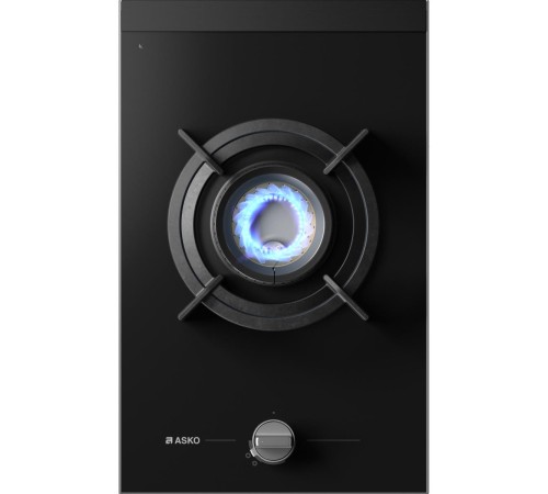 Газовая варочная панель ASKO/ Арт. 741473 ; Газовая варочная панель ASKO, 1 зона,материал стеклокерамика,кольцо для вока-чугун,электроподжиг, цвет черный