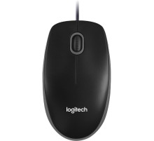 Мышь/ Logitech Optical Mouse B100  Black USB   OEM