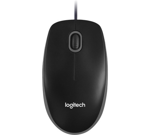 Мышь/ Logitech Optical Mouse B100  Black USB   OEM