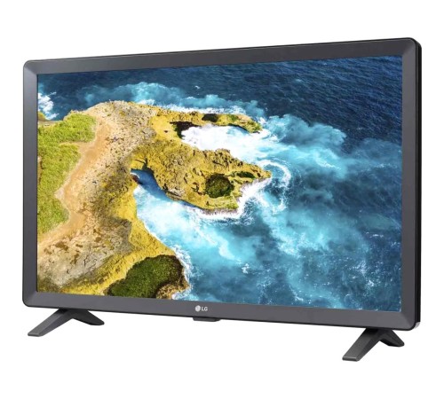 Телевизор ЖК 24" LG/ 24", HD, webOS Smart TV, Wi-Fi, DVB-T2/C/S2,  2.0ch 2х5W, 2хHDMI, 1хUSB, темно серый