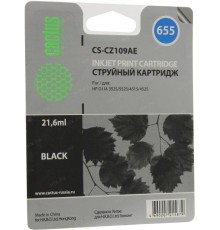 -/ Картридж струйный Cactus CS-CZ109AE №655 черный (21.6мл) для HP DJ IA 3525/5525/4525