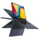 Ноутбук/ ASUS TP3402VA-LZ350W flip 14"(1920x1200 (матовый) IPS)/Touch/Intel Core i5 1335U(1.3Ghz)/16384Mb/512PCISSDGb/noDVD/Int:Intel UHD Graphics/Cam/BT/WiFi/50WHr/war 1y/1.5kg/Quiet Blue/Win11Home + NumberPad; стилус