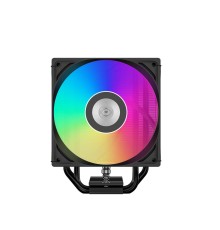 Кулер для процессора/ CPU Cooler PCCooler RT500 Digital ARGB BK (240W, 4-pin PWM, LED temp., 152mm, Al/Cu, 5x6mm, ARGB, 1x120mm, 73.32CFM, 34.9dBA, 2200RPM, S: 1851/1700/1200/115X, AM5/AM4, black)