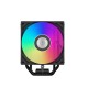 Кулер для процессора/ CPU Cooler PCCooler RT500 Digital ARGB BK (240W, 4-pin PWM, LED temp., 152mm, Al/Cu, 5x6mm, ARGB, 1x120mm, 73.32CFM, 34.9dBA, 2200RPM, S: 1851/1700/1200/115X, AM5/AM4, black)