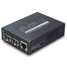 GT-1205A медиа конвертер/ 1-Port 10/100/1000Base-T - 2-Port Gigabit SFP Switch/Redundant Media Converter