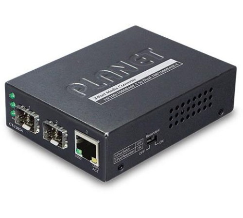 GT-1205A медиа конвертер/ 1-Port 10/100/1000Base-T - 2-Port Gigabit SFP Switch/Redundant Media Converter GT-1205A медиа конвертер/ 1-Port 10/100/1000Base-T - 2-Port Gigabit SFP Switch/Redundant Media Converter