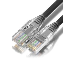 GCR Патч-корд 0.3m UTP кат.6, серый, коннектор ABS, 24 AWG, ethernet high speed 10 Гбит/с, RJ45, T568B, GCR-55421