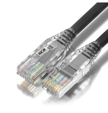 GCR Патч-корд 0.3m UTP кат.6, серый, коннектор ABS, 24 AWG, ethernet high speed 10 Гбит/с, RJ45, T568B, GCR-55421