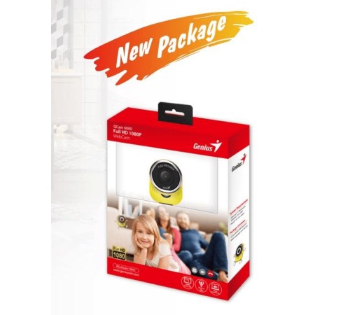 Веб-камера Genius QCam 6000 красная (Red) new package, 1080p Full HD, Mic, 360°, универсальное мониторное крепление, гнездо для штатива (Вскрытая упаковка) Веб-камера Genius QCam 6000 красная (Red) new package, 1080p Full HD, Mic, 360°, универсальное мониторное крепление, гнездо для штатива (Вскрытая упаковка)