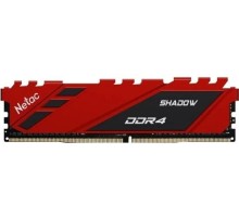 Оперативная память Netac Shadow 8GB DDR4-3600 (PC4-28800) C18 18-22-22-42 1.35V XMP Memory module (DIMM) Red