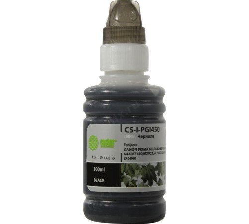 -/ Чернила Cactus CS-I-PGI450 черный 100мл для Canon Pixma iP6840/iP7240/iP8740/iX6840/MG5440/MG5540