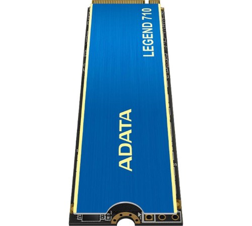 Твердотельный накопитель/ ADATA SSD LEGEND 710, 256GB, M.2(22x80mm), NVMe 1.4, PCIe 3.0 x4, 3D NAND, R/W 2100/1000MB/s, IOPs 90 000/130 000, TBW 65, DWPD 0.23, with Heat Sink (3 года) Твердотельный накопитель/ ADATA SSD LEGEND 710, 256GB, M.2(22x80mm), NVMe 1.4, PCIe 3.0 x4, 3D NAND, R/W 2100/1000MB/s, IOPs 90 000/130 000, TBW 65, DWPD 0.23, with Heat Sink (3 года)