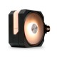 Кулер для процессора/ CPU Cooler HSPD A116 BLACK ARGB (250W, 4-pin PWM, 155mm, Al/Cu, 6x6mm, ARGB, 1x120mm, 68CFM, 25dBA, 1650RPM, S: 1851/1700/1200/20XX/115X/13XX, AM5/AM4/AM3/AM2/AM3+/AM2+/FM2/FM1, black)