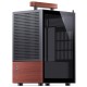 Корпус без блока питания/ Case JONSBO T6, Mini-Tower, 1x140mm, 1xUSB-A 3.0 + 1xUSB-C 3.2, mITX, wood panel + wooden handle Black