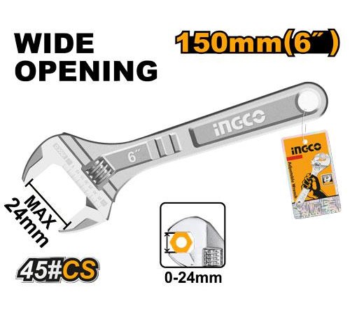 Гаечный ключ разводной Ingco HADW131062 Гаечный ключ разводной Ingco HADW131062