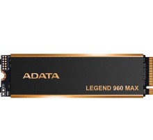 Твердотельный накопитель/ ADATA SSD LEGEND 960 MAX, 1000GB, M.2(22x80mm), NVMe 1.4, PCIe 4.0 x4, 3D NAND, R/W 7400/6000MB/s, IOPs 730 000/610 000, DRAM buffer 1000MB, TBW 780, DWPD 0.43, with BIG Heat Spreader (5 лет)