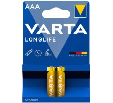 Батарейка AAA/ Батарейка Varta LONGLIFE LR03 AAA BL2 Alkaline 1.5V (4103) (2/20/100) (2 шт.)