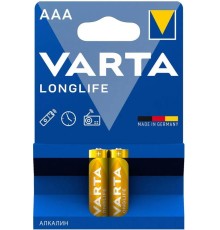 Батарейка AAA/ Батарейка Varta LONGLIFE LR03 AAA BL2 Alkaline 1.5V (4103) (2/20/100) (2 шт.)