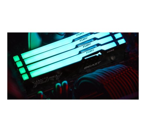 Память оперативная/ Kingston 8GB 5600MT/s DDR5 CL36 DIMM FURY Beast RGB EXPO Память оперативная/ Kingston 8GB 5600MT/s DDR5 CL36 DIMM FURY Beast RGB EXPO