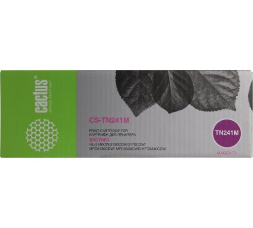-/ Картридж лазерный Cactus CS-TN241M TN-241M пурпурный (1400стр.) для Brother HL-3170CDW