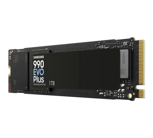 Твердотельные накопители/ Samsung SSD 990 EVO Plus, 1000GB, M.2(22x80mm), NVMe 2.0, NVMe 2.0, PCIe 4.0 x4, V-NAND TLC, R/W 7150/6300MB/s, IOPs 850 000/1 350 000, TBW 600, DWPD 0.3 (12 мес.) Твердотельные накопители/ Samsung SSD 990 EVO Plus, 1000GB, M.2(22x80mm), NVMe 2.0, NVMe 2.0, PCIe 4.0 x4, V-NAND TLC, R/W 7150/6300MB/s, IOPs 850 000/1 350 000, TBW 600, DWPD 0.3 (12 мес.)