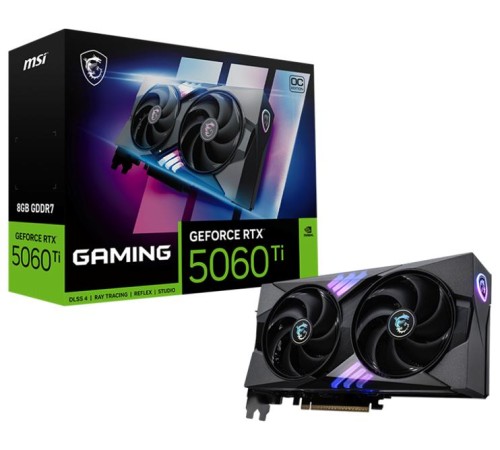 Видеокарта MSI RTX 5060 Ti 8G GAMING OC//RTX 5060 Ti, HDMI, DP*3, 8G, D7 Видеокарта MSI RTX 5060 Ti 8G GAMING OC//RTX 5060 Ti, HDMI, DP*3, 8G, D7