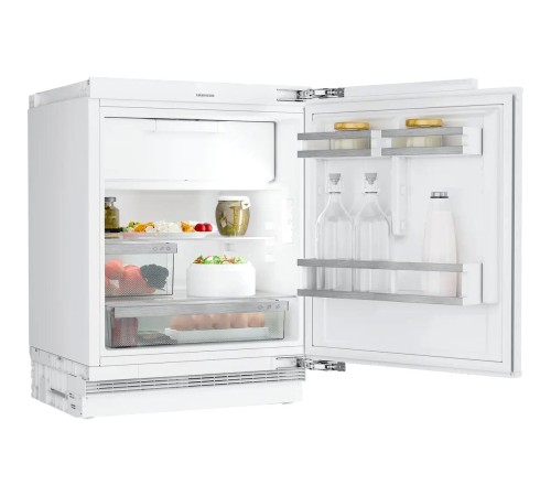 Встраиваемый холодильник Liebherr/ Pure, высота 82-88 см, door-on-door, с морозильным отделением, сенсорная электроника внутри камеры.