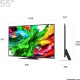 Телевизор ЖК 55'' LG/ 55", Ultra HD, Dynamic QNED Color, Local Dimming, Smart TV, WebOS, Wi-Fi, DVB-T2/C/S2, MR, 2.0 ch (20W), 120Гц, 3 HDMI, 2 USB, 1 Pole, Charcoal Black, 2025