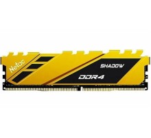 Оперативная память Netac Shadow 16GB DDR4-2666 (PC4-21300) C19 19-19-19-43 1.2V Memory module (DIMM) Yellow