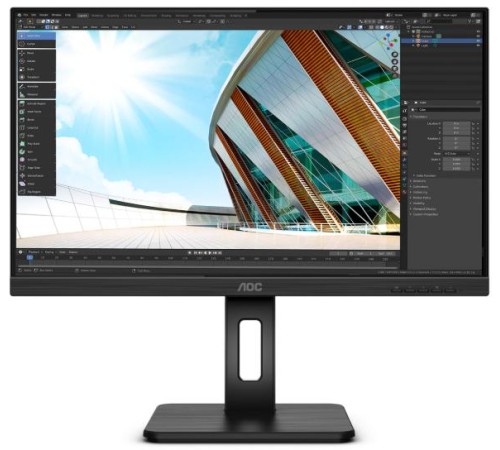 Монитор 23,8" AOC 24P2Q 1920x1080, LED, 16:9, IPS, 250cd, 1000:1, 50M:1, 4ms, 178/178, D-Sub, DVI, HDMI, DP, 4*USB3.2, 75Hz, Speakers, HAS, Pivot, Tilt, Swivel, Внут, VESA, (существенное повреждение коробки)