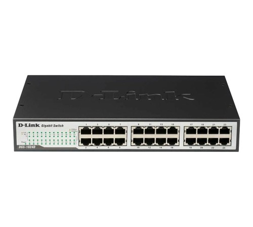 Коммутатор/ DES-1024D Unmanaged Switch 24x100Base-TX, metal case