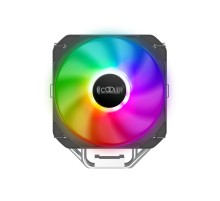 Кулер для процессора/ CPU Cooler PCCooler PALADIN 400 ARGB (200W, 4-pin PWM, 157mm, Al/Cu, 4x6mm, ARGB, 1x130mm, 76.85CFM, 29dBA, 1600RPM, S: 1851/1700/1200/115X, AM5/AM4, silver, black)