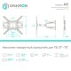 ONKRON кронштейн для телевизора 37"-70" наклонно-поворотный, белый M5