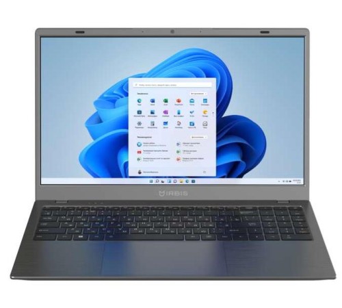 Ноутбук IRBIS GroovyBook 15 Core I5-1240P, 16GB+512GB NVME SSD,15,6"LCD 1920*1080 IPS , AX101 WIFI, Front camera: 2MP,TPM2.0 , 7.7V 6000mha battery, TYPE C full function, with RJ45,Windows 11 Pro RUS,Grey